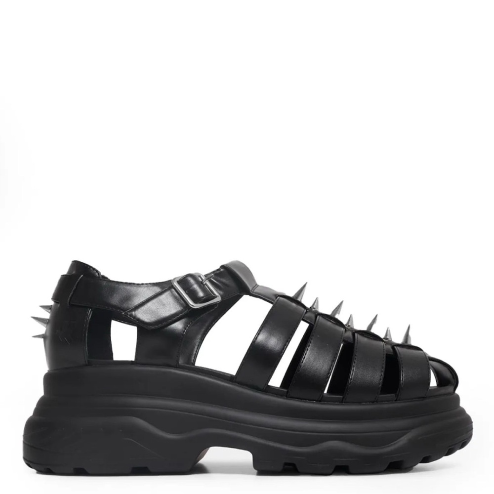 KOI FOOTWEAR
Enclave Men's Black Spiked Chunky Sandals Vegan Leather